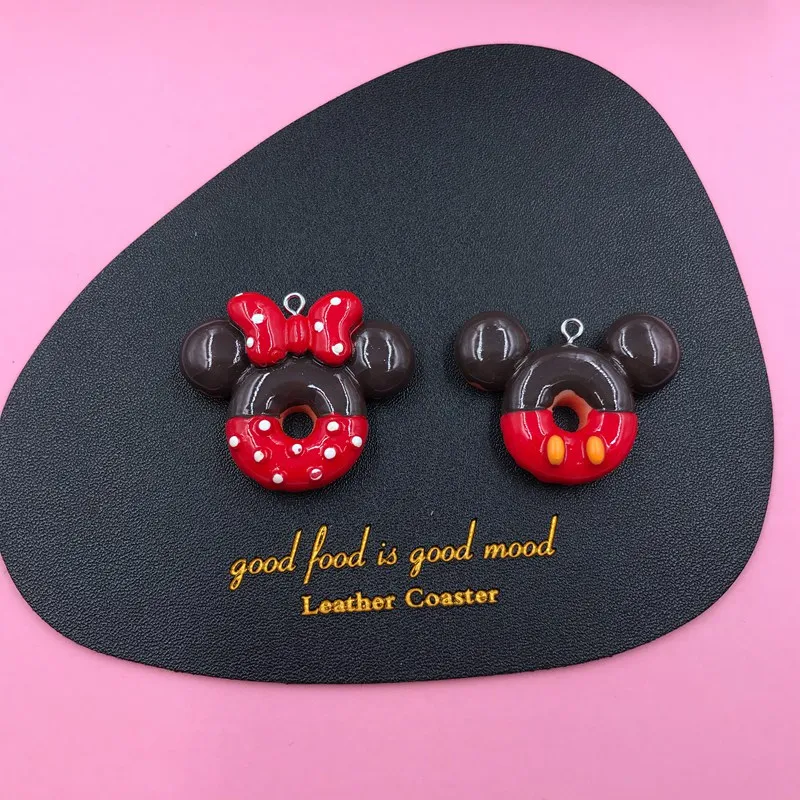 Big Cute Resin Flatback Cabochon Mouse Charm for Keychain Decoration, Earring, Jewelry Accessory  DIY Making Pendant