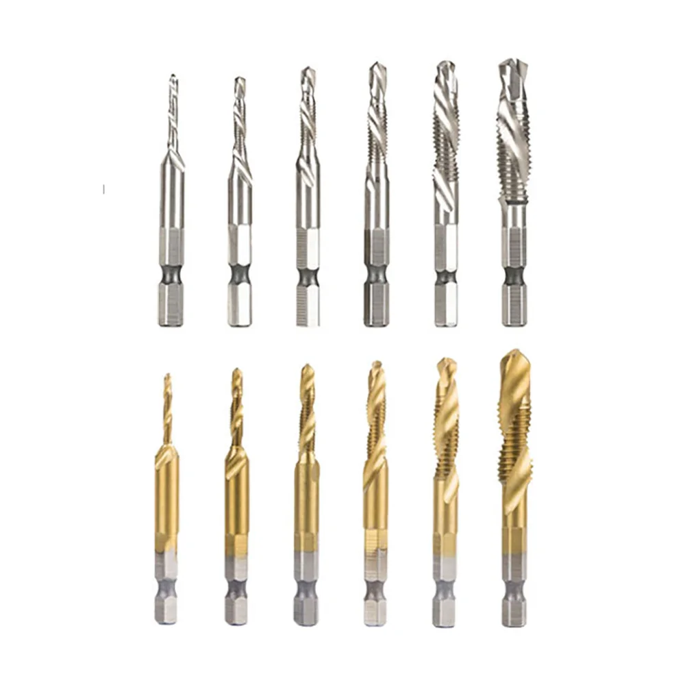 Mango hexagonal de grifo extendido HSS de 70mm, chapado en titanio, rosca métrica, grifo métrico, tornillo de máquina, M3, M4, M5, M6, M8, M10