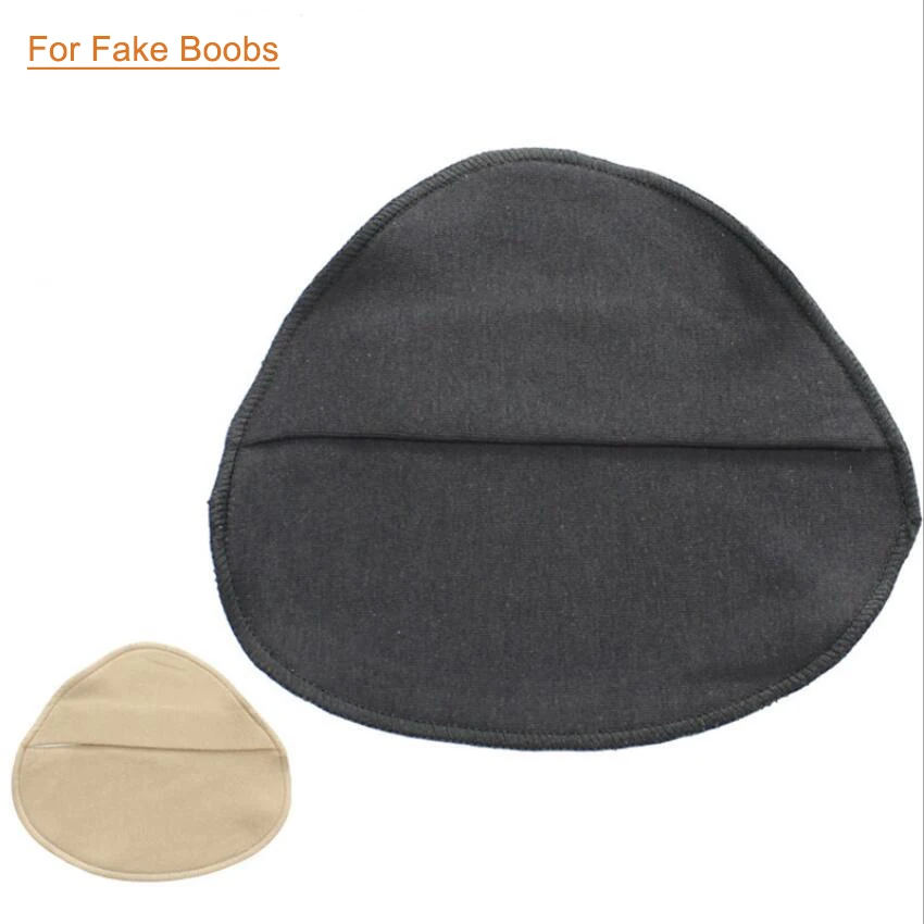 Women Silicone Breast Forms Protective Cover Cotton Protect Pocket XL for Mastectomy Prosthesis Artificial Triangle Fake Boobs