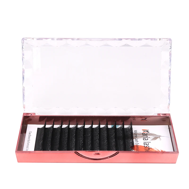 MARIA 3D W Shaped Soft Lash Extension อุปกรณ์0.07 Brown ขนตาปลอมขายส่งธรรมชาติแต่งหน้า Easy พัดลม Y กลุ่มฉลากส่วนตัว