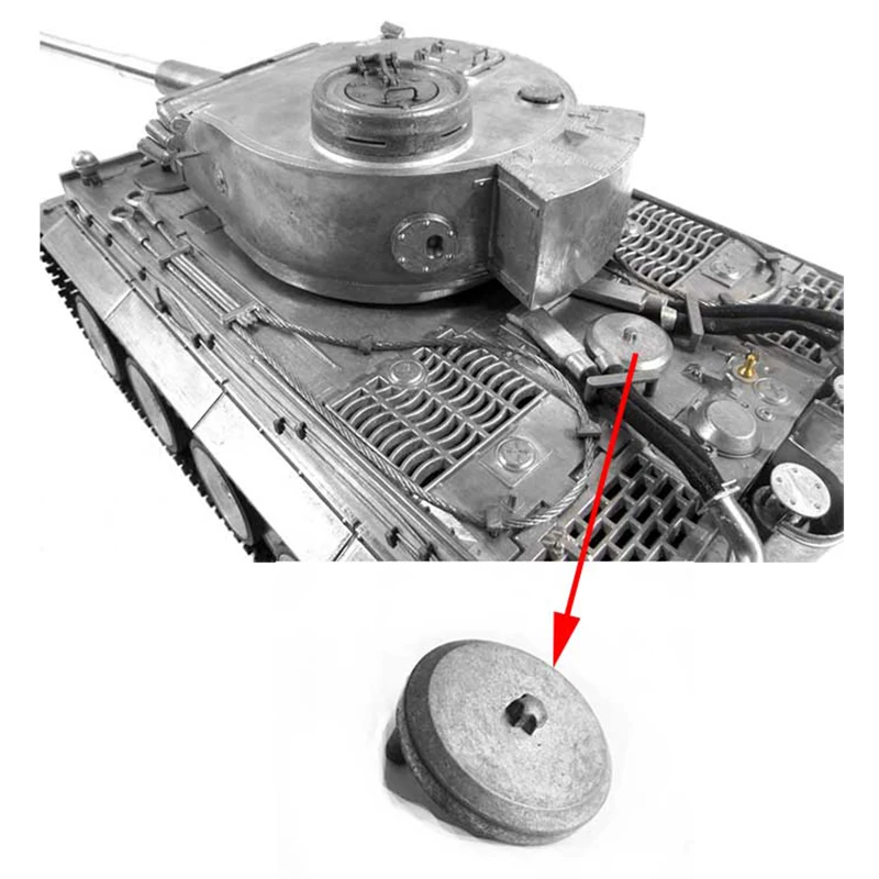 마토 1/16 3818-1 탱크 부품, 금속 상부 선체 엔진 해치 에어 벤트, RC 독일 타이거 1 탱크용