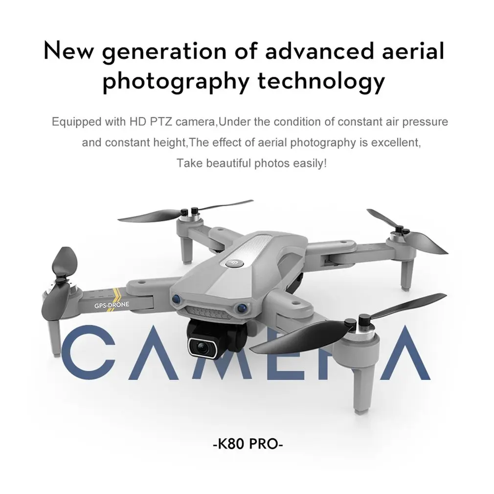 K80 PRO GPS Drone 4k/8K Camera Professional Aerial Photography Brushless Motor Foldable RC Quadcopter Toy 2200mAh Battery