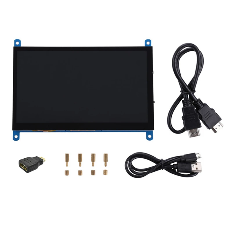 7 inch IPS LCD Display USB Kapazitive Touch Sekundären Bildschirm Monitor 1024x600 HDMI-kompatibel Für Raspberry Pi windows AIDA64