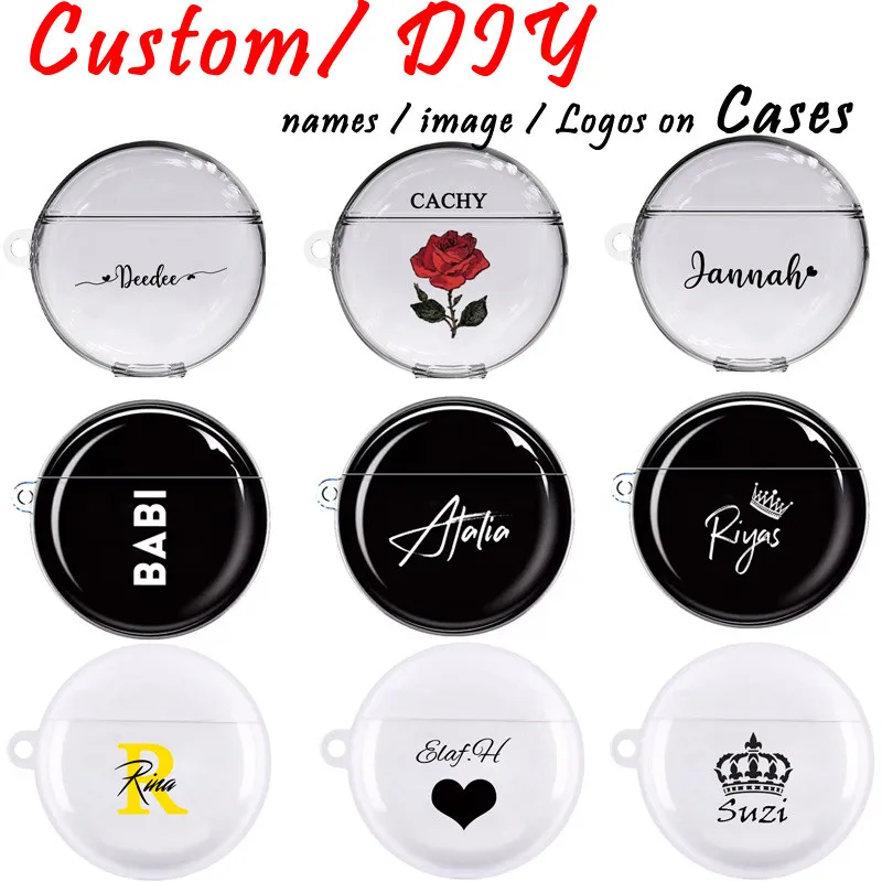 Funda personalizada de escritura privada para Huawei Freebuds 3, carcasa de TPU suave transparente, con texto, logotipo y nombre, diseño personal personalizado