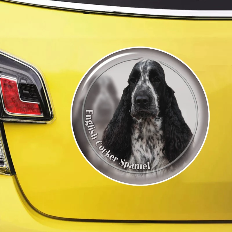 

S62147# English Cocker Spaniel Self-adhesive Decal Car Sticker Waterproof Auto Decors on Bumper Rear Window Laptop Choose Size