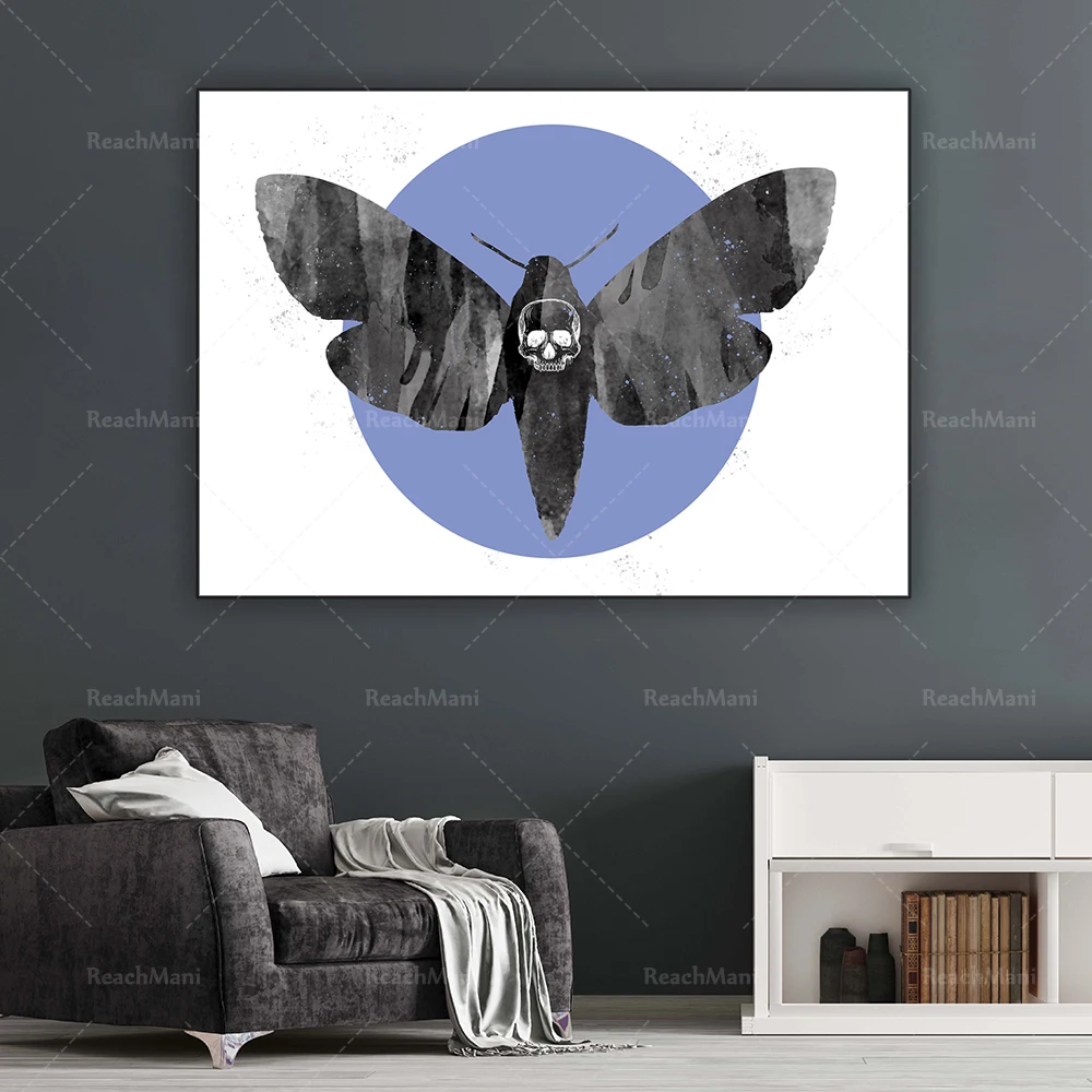 Hawk Moth Printed Entomology Insect Wall Art Witch Gift Decoration Poster