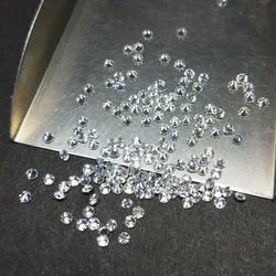 Size 0.8-6.5mm Round Brilliant Cut Synthetic Moissanite Stone DEF White Moissanite Diamond for Jewelry Making - Price per Carat