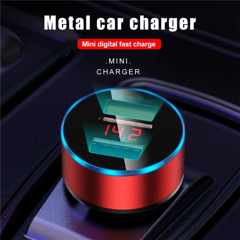 Dual USB Car Charger for iPhone 11 XR Max Xiaomi Samsung Quick Charge 3.0 Fast Charging Car-Charger Phone Charger Adapter in car