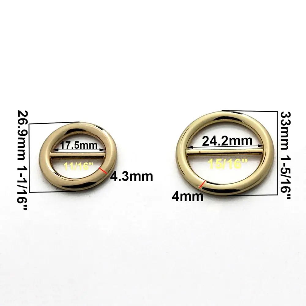 1pcs Zinc Alloy High quality Round Adustalbe Buckle for Wind Coat Bag Strap Leathercraft Bag Parts Accessories