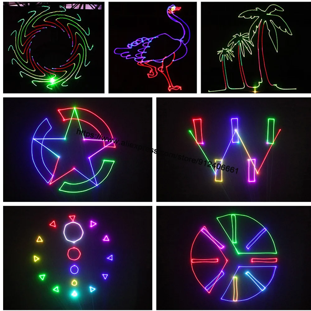 500Mw Sd-kaart Bewerken Programma Rgb Beam Animatie Scan Laser Projector Dmx Party Disco Stage Club Bar Muziek kerst Dj Laser