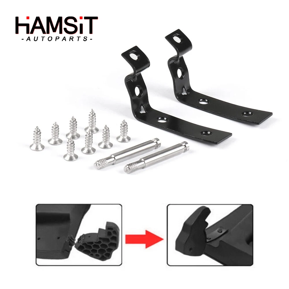 Hamsit Car Accessories Glove Box Lid Hinge Snapped Repair Fix Kit Brackets Stainless steel For Audi A4 S4 RS4 B6 B7 8E