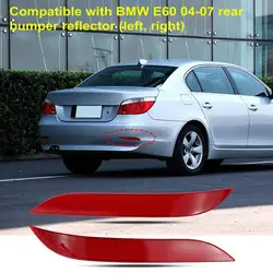 Réflecteur de pare-chocs arrière portable, anti-poussière, résistant à l'humidité, fausse lumière arrière droite, remplacement pour BMW E60 04-07