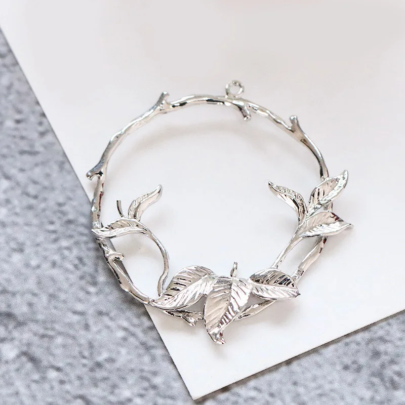 (1614) 38x38MM 24K Gold Color Plated Flower Rings Connector Charms Pendants for Jewelry Making Findings Accessorie Wholesales