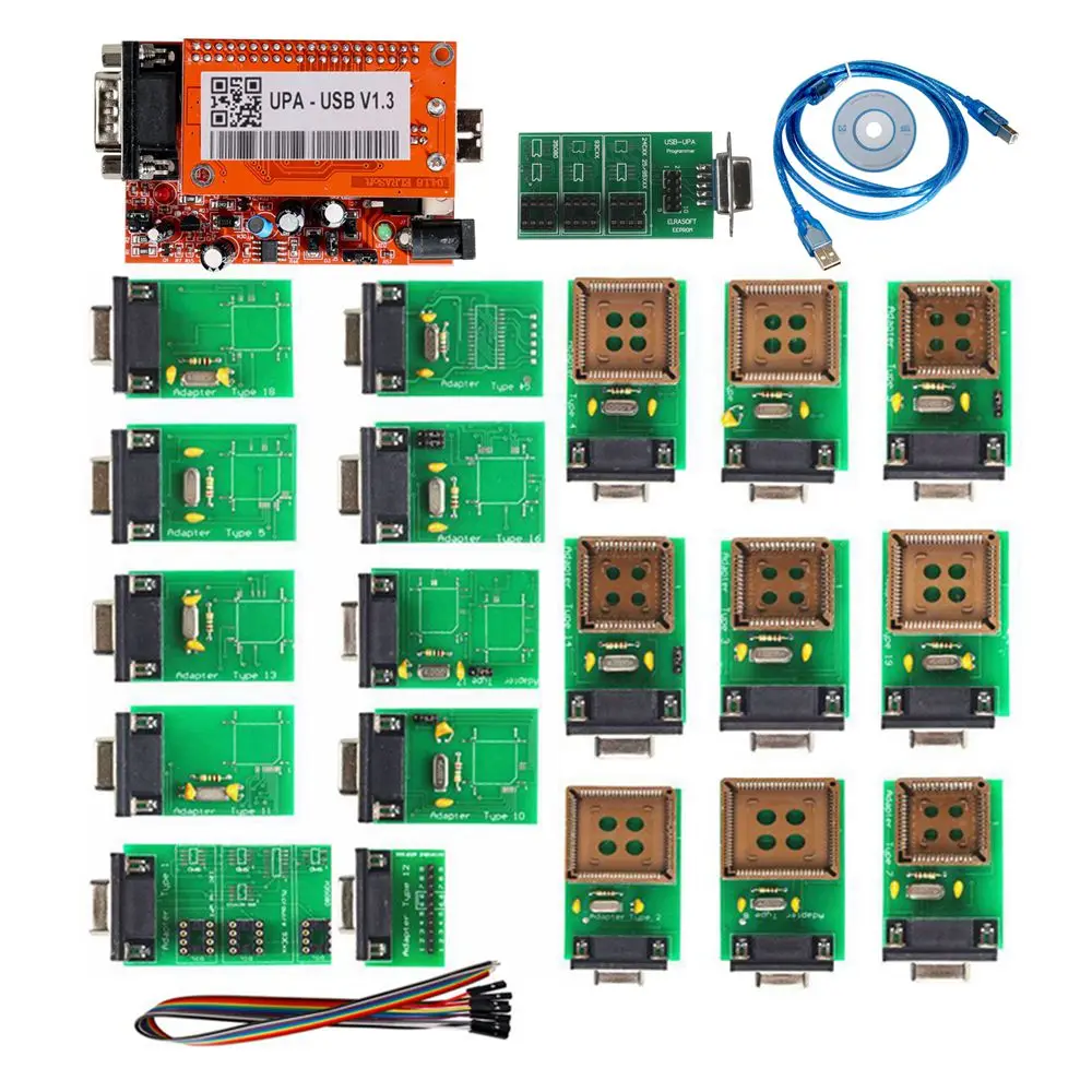 UPA V1.3 UPA USB Programmer UPA USB V1.3 ECU Chip Tuning Tool With Full Adapter EEPROM Programmer Top Quality