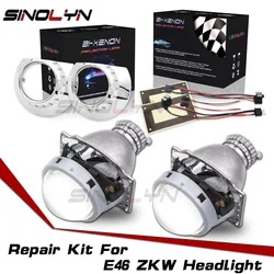 Sinolyn Bi Xenon Projector Lens For BMW E46 3 Series ZKW D2S Bi Xenon Headlight 1998-2005 For Car Lights Lens Car Accessories
