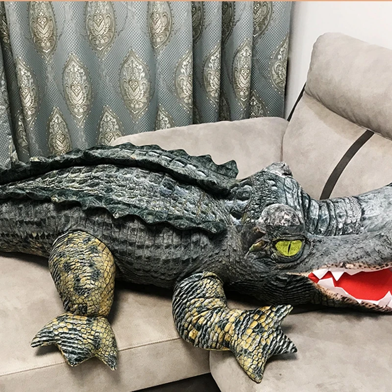 simulation animal crocodile doll plush toy leisure sleeping pillow giant cute alligator toys creative gift deco 79inch 200