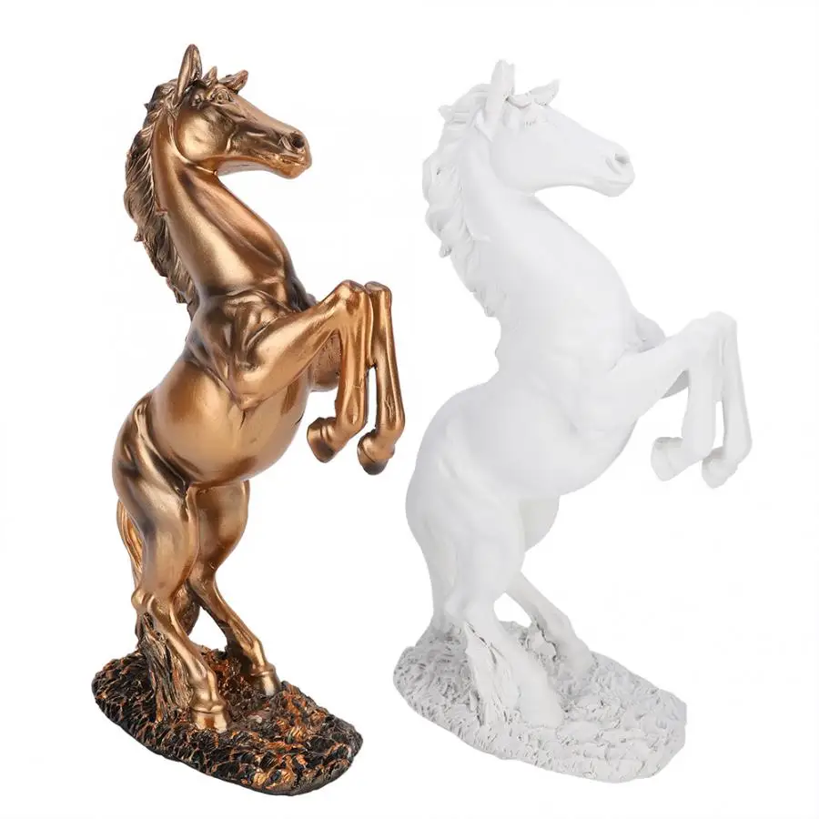 European Style Horse Sculpture Home Desk Decor Ornament Photograph Props Home Room Desk Wall Vintage Figurine Craft Home Decor