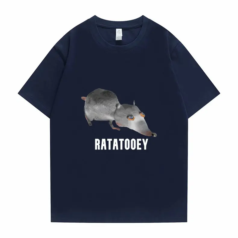 New Harajuku RATATOOEY T Shirts Funny Mouse Print Tshirt Summer Men Women Fashion Creative Tees Short Sleeve Man LooseT-shirt