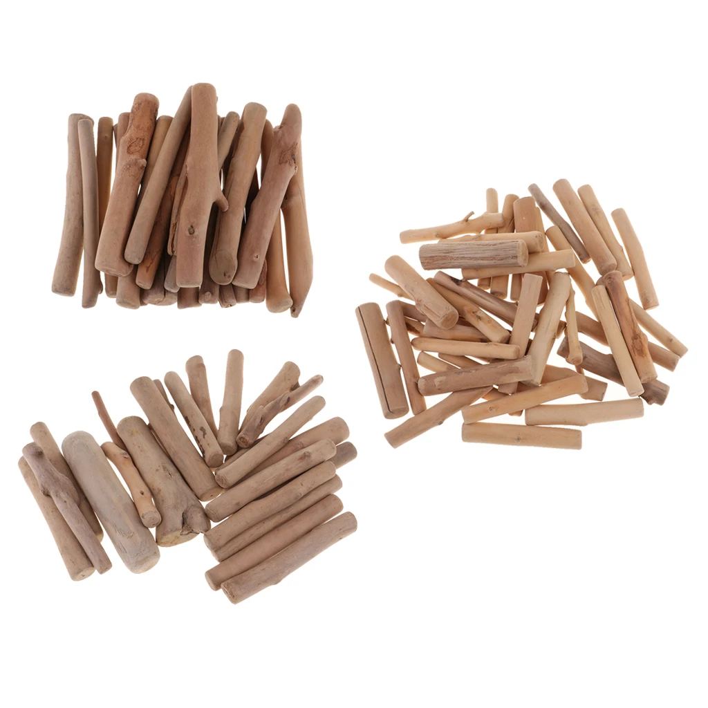 250g/bag Natural Driftwood Pieces Craft Sticks Small for Northumbrian Coastline Display Arts and Craft DIY Decorating, Creating