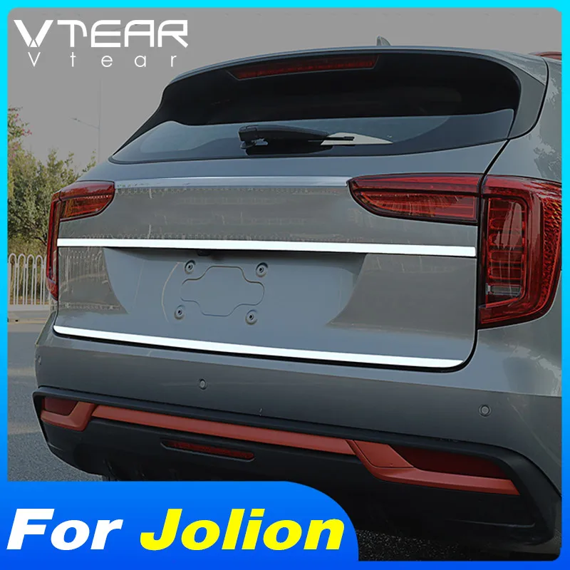 

Vtear Car Rear Door Trim Cover Stainless Steel Backside Trunk Chrome-styling Decoration Exterior Accessories For Haval Jolion