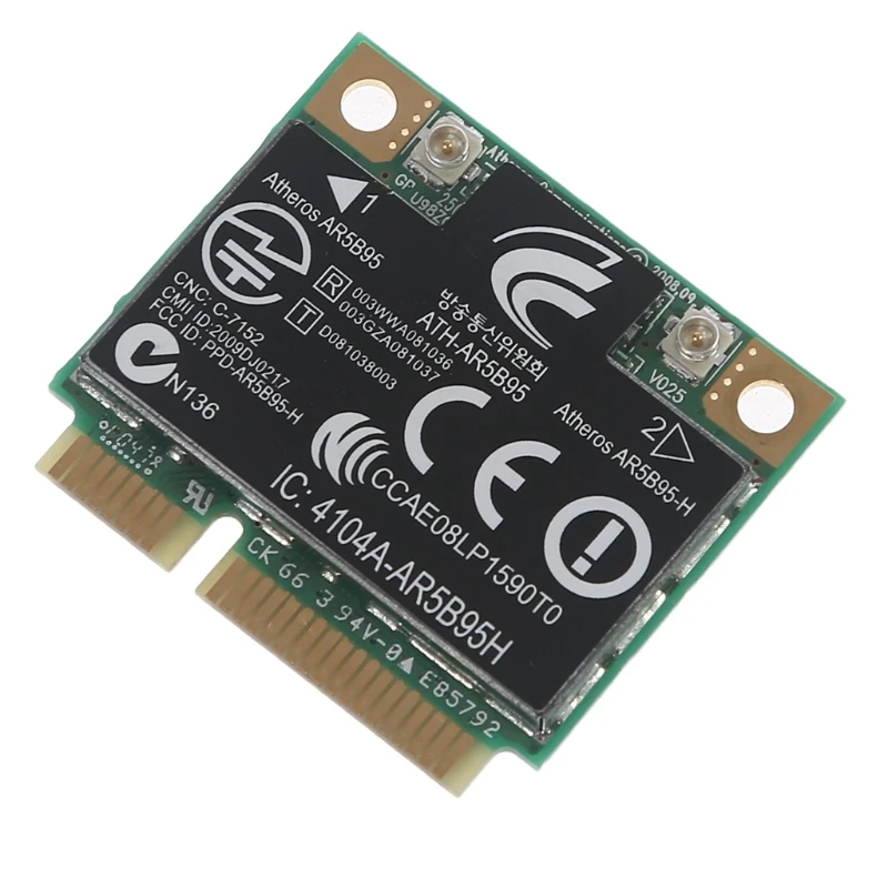 Wireless Half Size Mini PCI-E Wifi Card 605560-005 AR5B95 AR9285 Compatible with Hp- Laptop Cq35 Cq36 Cq40 Cq41 Dm1 G4