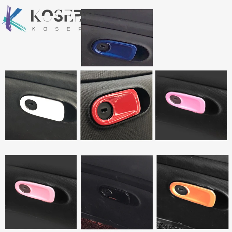 Car Interior Glove Box Handle Cover Sticker Decoration Strip For Mercedes Smart 453 fortwo forfour Car Styling Accessories