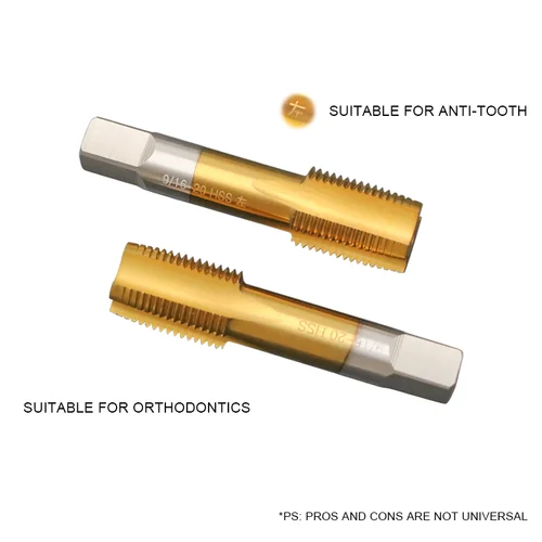 Imagen 2 del producto Machete de rosca de Pedal de manivela de bicicleta, brocas de reparación de rosca izquierda y derecha de acero de alta velocidad, juego de bielas de bicicleta de carretera, herramientas de grifo de alambre 9/16