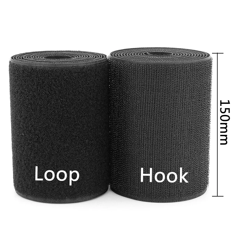 150 mm Width no adhesive hook loop fastener tape sewing magic tape sticker strap couture clothing accessories