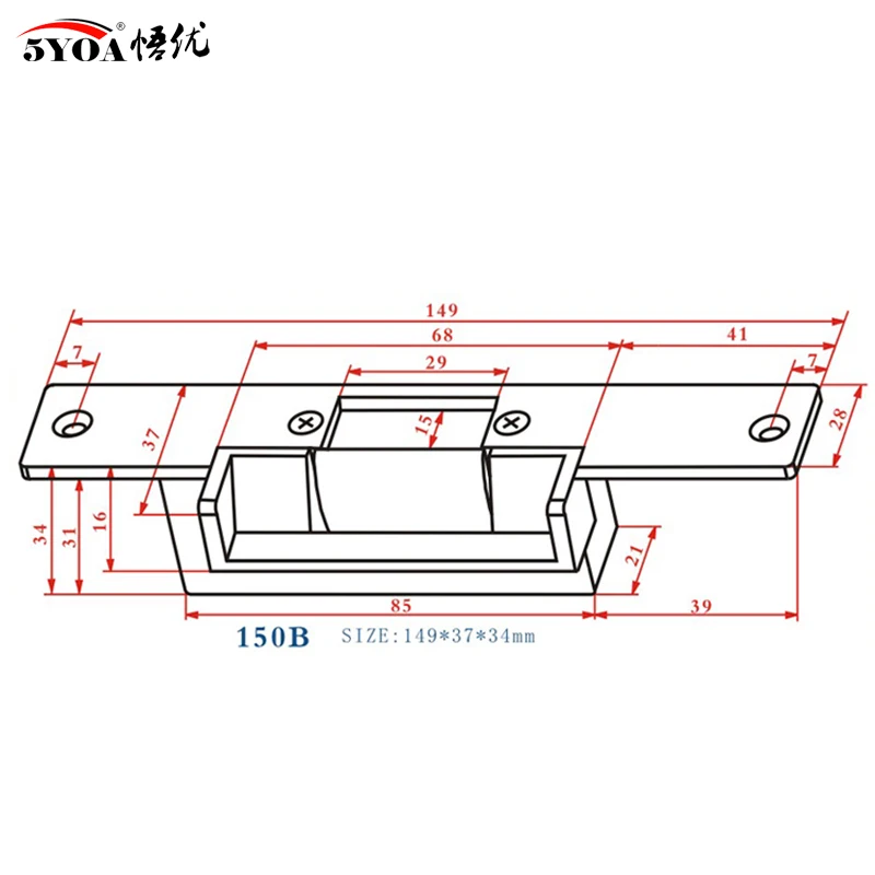 Electric Strike Lock NO NC unLock Fail Secure Fail Safe Electronic Locks for RFID Door Access Control System