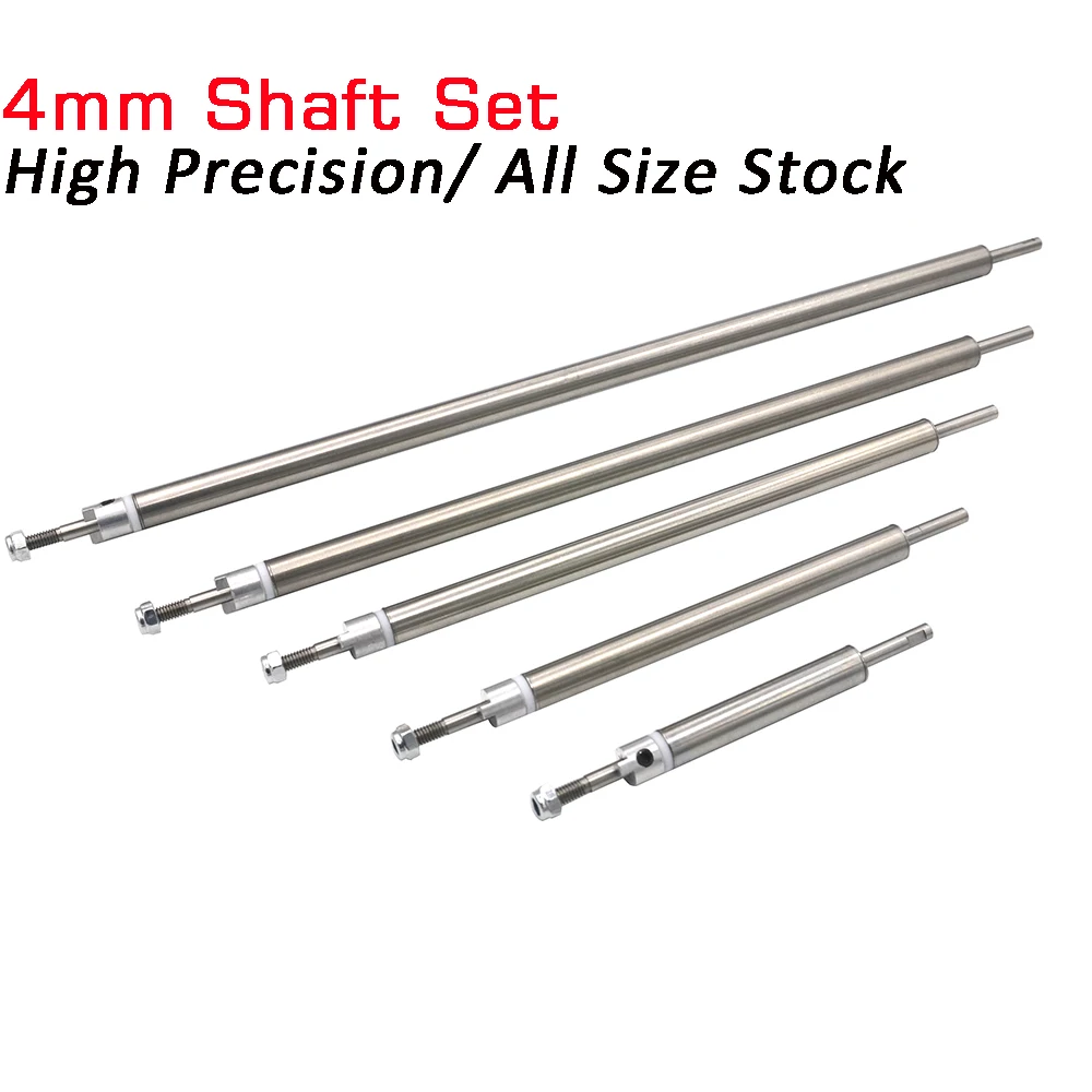 1 Piece High Precision Watterproof 4mm Stainless Steel Marine Boat Prop  Drive Shafts and Sleeve Tuber Set  for RC Boat