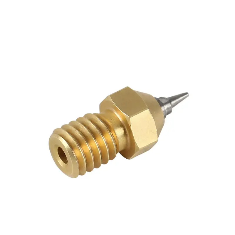 E3D V6 1.75mm 0.2 0.3 0.5 0.4MM Airbrush Nozzle + Adapter upgrade for Ultimaker 2 Lulzbot MK8 Hotend 3D Printer parts