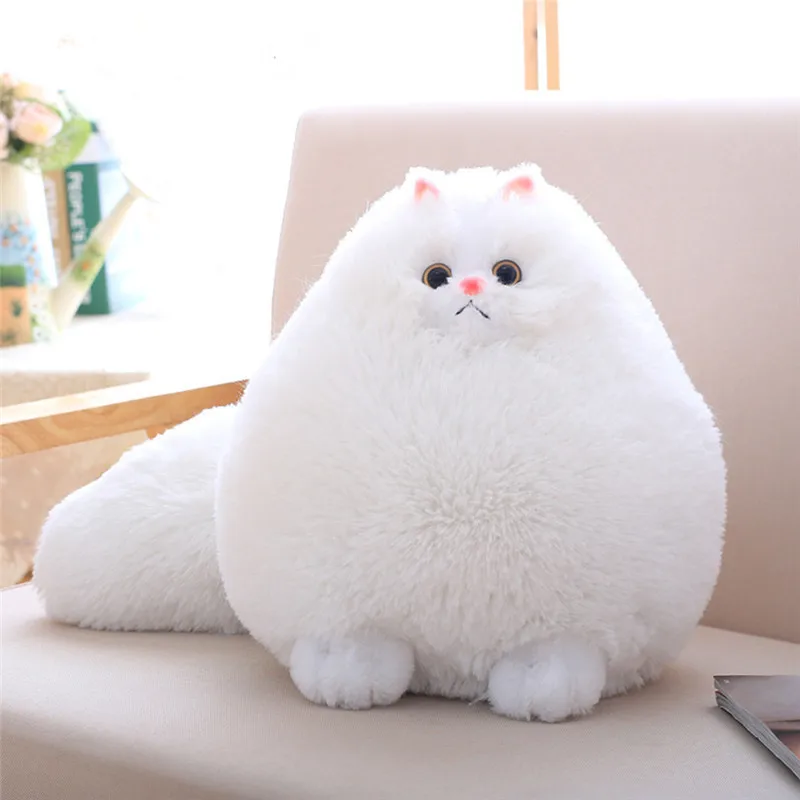 

Kawaii Pluizige Kat Pluche Speelgoed Perzische Kat Gevulde Poppen Zacht Kussen Knuffeldier Peluches Poppen Baby Kinderen Speelgo