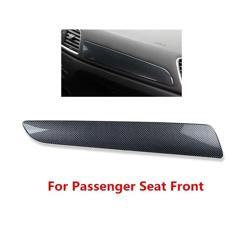 Carbon Fiber Printed Car Gear Door Panel Cover Drink Holder Moulding Trim for Audi Q3 2013 2014 2015 2016 2017 2018 Styling