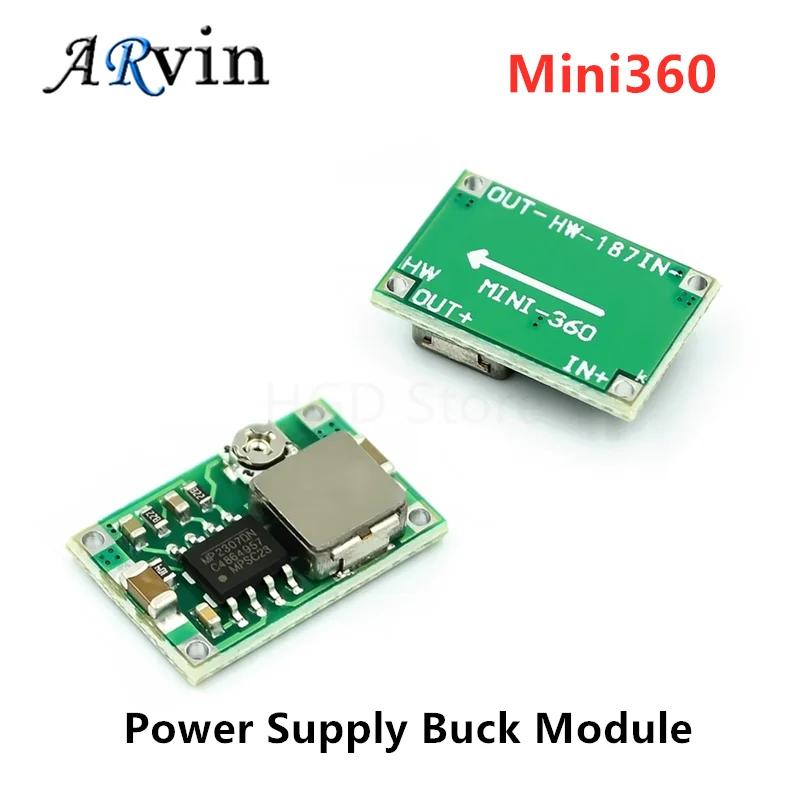 5PCS Mini Airplane Module Mini360 Mini 360 DC-DC Buck Non-isolated Converter Step Down Module For Flight Control Car 17x11x3.8