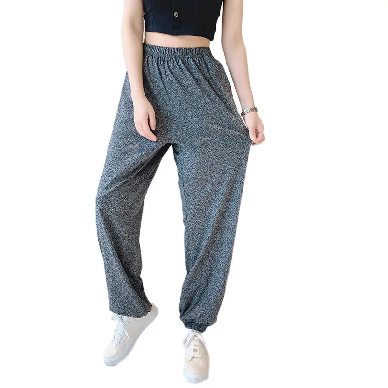 2XL-7XL New Knit Cotton Women\'s Home Clothes Plus Size Sleepwear Pajamas Pants Female Loose Wide Leg Trousers брюки женские