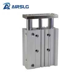 MGPM SMC Type Pneumatic Compact Guide Cylinder MGPM12 MGPM16 MGPM20 MGPM25 MGPM32 MGPM40 MGPM50 MGPM63 MGPM80 Stroke 10mm-300mm