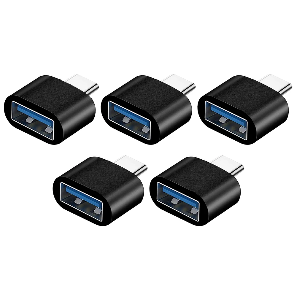 5/10pcs Black White Aluminum Alloy/plastic Type C Converter Adapter Type C USB-C Male To USB 3.0 Female To Micro USB Female