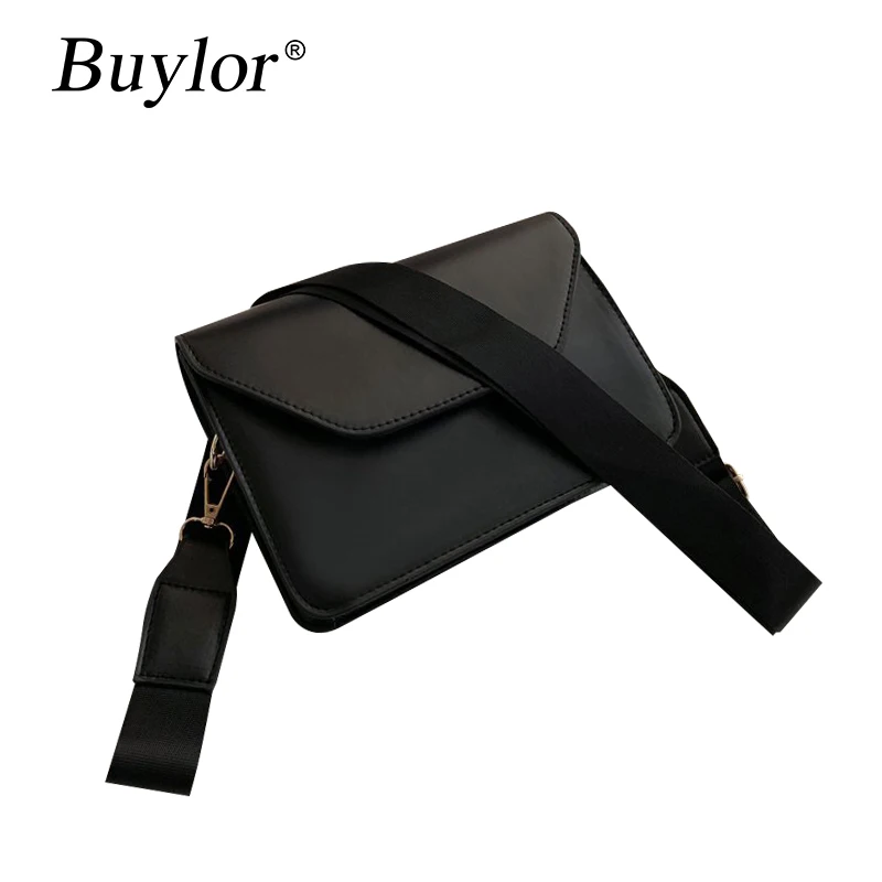 Buylor Crossbody Bags for Women PU Leather Small Square Bag Fashion Flip Clutch Bag Casual One-Shoulder Messenger Bag