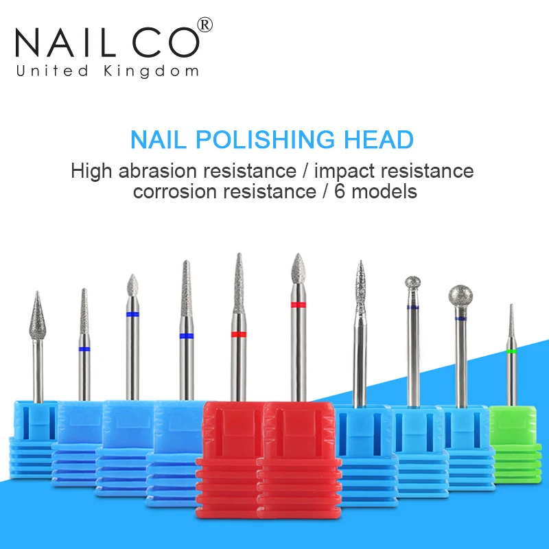 Nailco Manicure Cutter Nail Art Reparatie Tools Diamond Frezen Mutter Nail Boren Stof Borstel Emoving Gel Vernis Accessoires