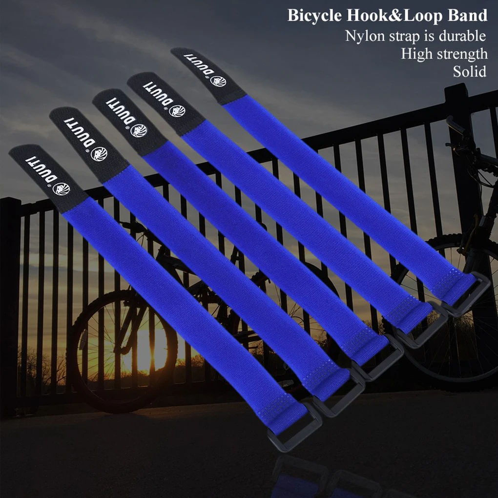 5Pcs 25cm Bicycle Organize Tie Straps Mountain Road Bike Handlebar Fixed Tape Ropes Cycling Riding Bottle Fastening Bands