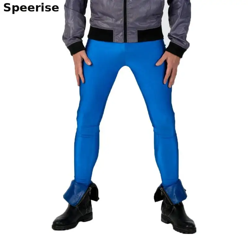 Speerise New Nylon Leggings Men Sportswear Tights Compression Sport Leggings Gym Spandex Yoga Pants Tight-fitting Basic Trousers