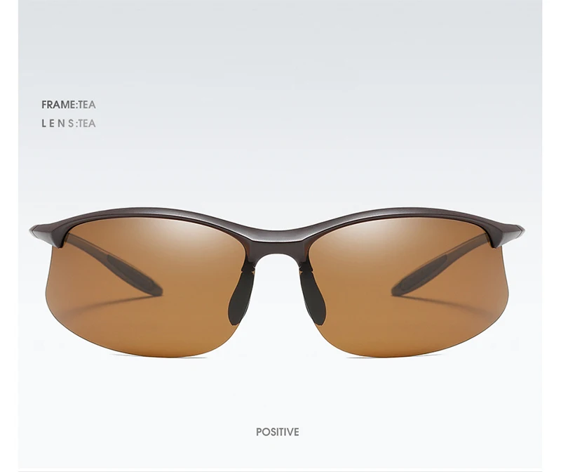 Ultraleichte Sport-polarisierte Sonnenbrille für Herren und Damen, klassische Reimless-Sonnenbrille, modisch, für Outdoor-Fahren, Angeln – Detail 12