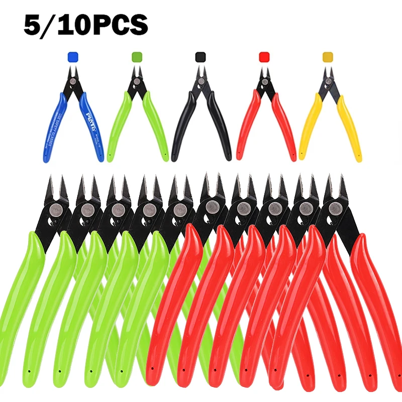 Pliers Wire Cutters DIY Electronic Diagonal Pliers 1/5/10pcs Clamp Side Cutting Nippers Wire Cutter 3D Printer Parts Hand Tools