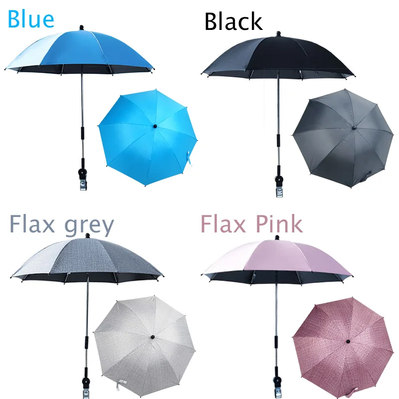 Universal Baby Stroller Umbrella Anti-UV Sun Canopy Cover 360 Adjustable Sunshade Sun Visor Stroller Accessories