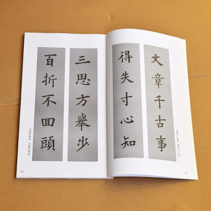 Chinese Calligraphy Copybook Ou Style Regular Script Poem Couplet Copying Book Caligrafia Chinese Calligraphy Practice Tutorial