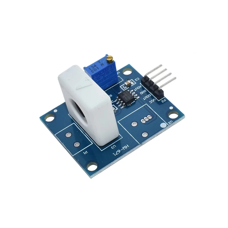 DC 5V WCS1800 Hall Current Detection Sensor Module 35A Precise With Overcurrent Signal Lamp