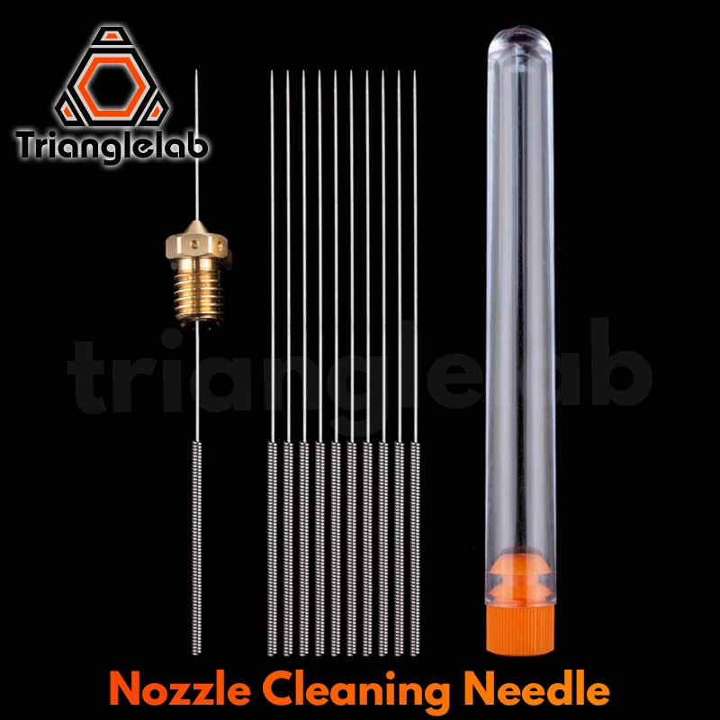 Trianglelab Stainless Steel Cleaning Needle 0.25mm 0.35mm Part Drill For Unblock V6 Nozzle MK8 Nozzle 3D Printers Parts hotend