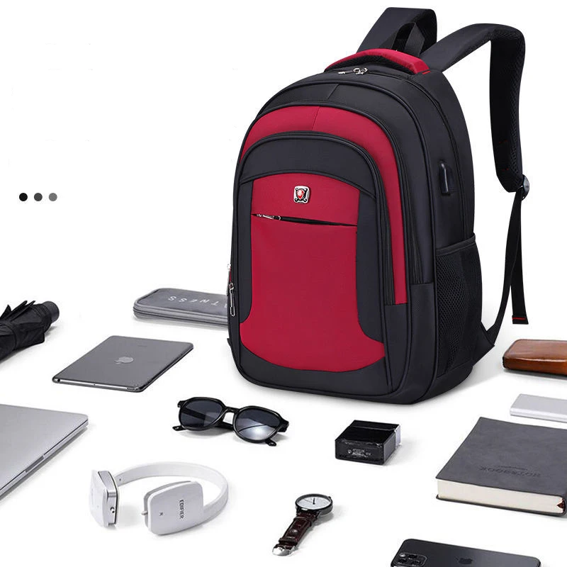 USB Recharging Male Backpacks Teenagers Boys High Quality School College Students Bag Laptop Bag Large Capacity Bags Wholesale