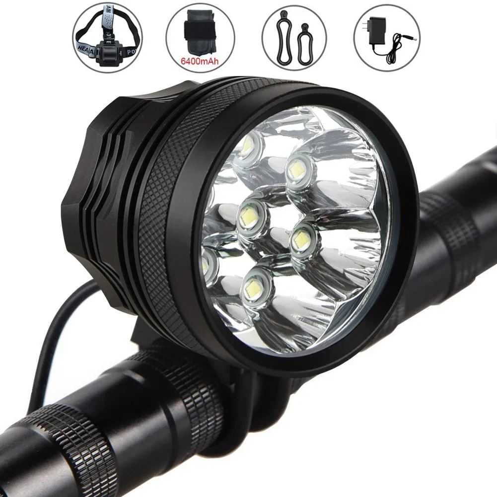 farol Bike 10000 Lumen Bike Front Light Lantern 7*XML T6 LED Bicycle Headlight Flashlight 18650 Battery MTB Road Headlamp 3 Mode