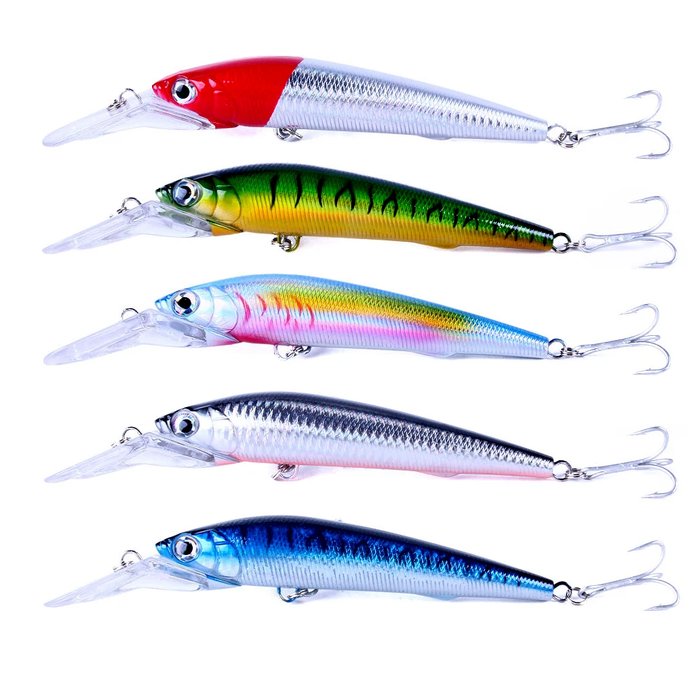 25g 41g 73g 95g Large Laser Minnow Lure Deep Diving Hard Bait Artificial Wobbler Sea Bass Pike carp Perch Pesca Fishing Tackle